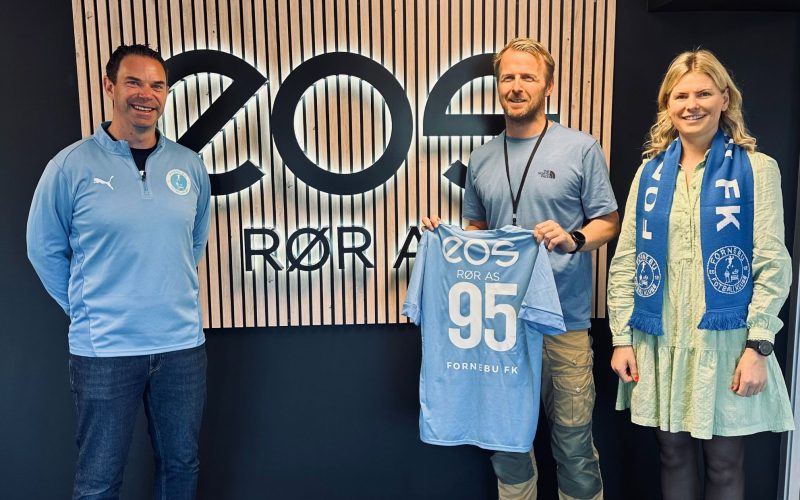 Eos rør er hovedsponsor til Fornebu fotball